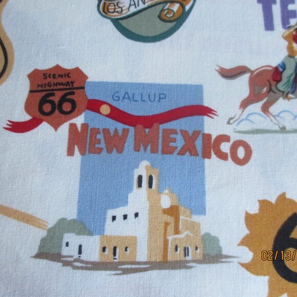 RT. 66 FABRIC BUNDLE-2 YDS. FABRIC-10 FAT QUARTERS-NEW - Picture 7 of 11